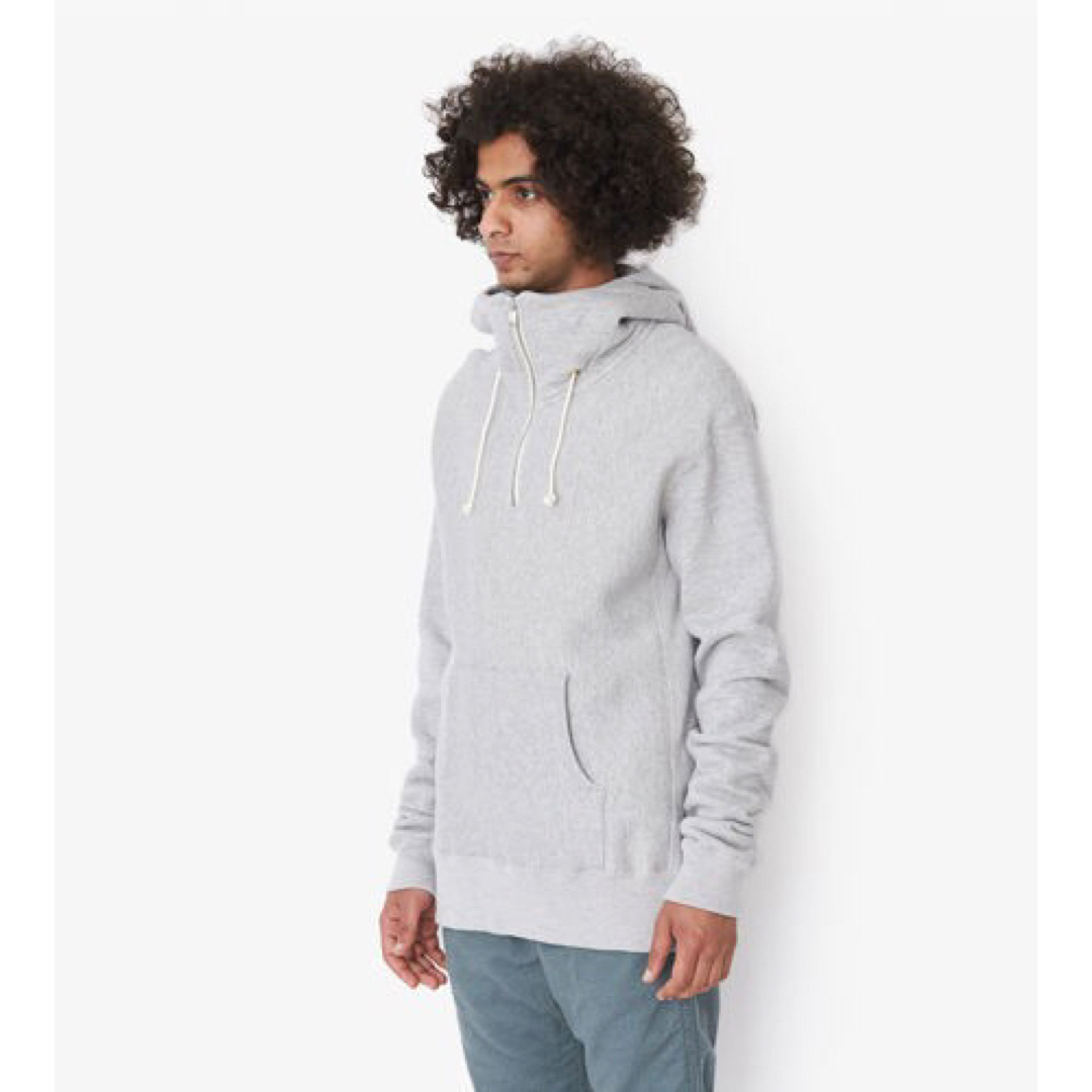 nonnative(ノンネイティブ)のnonnative DWELLER HOODED HALF ZIP SWEAT灰 メンズのトップス(パーカー)の商品写真