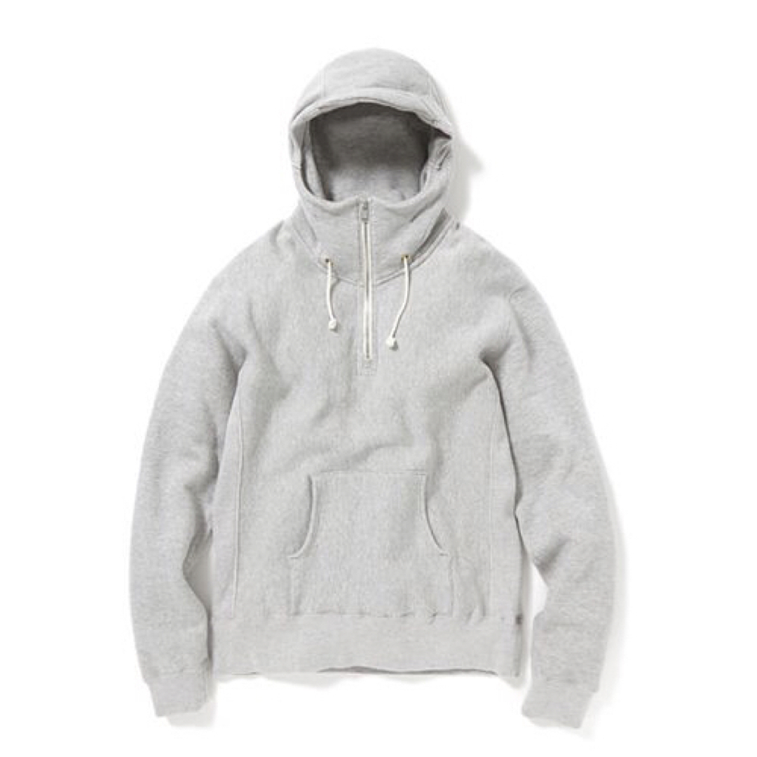 nonnative(ノンネイティブ)のnonnative DWELLER HOODED HALF ZIP SWEAT灰 メンズのトップス(パーカー)の商品写真