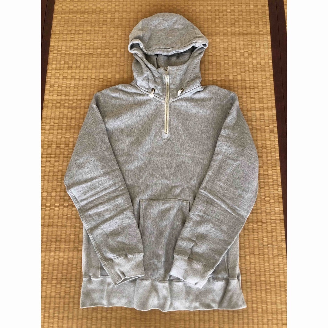 nonnative(ノンネイティブ)のnonnative DWELLER HOODED HALF ZIP SWEAT灰 メンズのトップス(パーカー)の商品写真