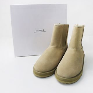 未使用 試着品 アパルトモン L'Appartement別注 スイコック SUICOKE ムートンサイドゴアブーツ 25cm/ベージュ【2400013772211】(ブーツ)