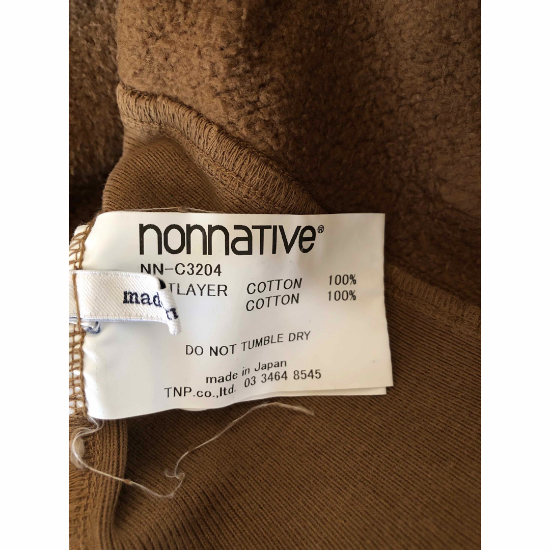 nonnative(ノンネイティブ)のnonnative COACH HALF ZIP HOODY SWEAT 茶 メンズのトップス(パーカー)の商品写真