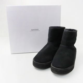 アパルトモン L'Appartement購入 スイコック SUICOKE ムートンブーツ 25cm/ブラック 黒 内ボア【2400013772242】(ブーツ)