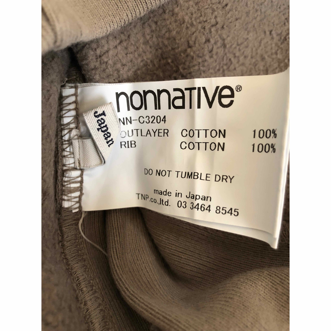 nonnative(ノンネイティブ)のnonnative COACH HALF ZIP HOODY SWEAT 灰 メンズのトップス(パーカー)の商品写真