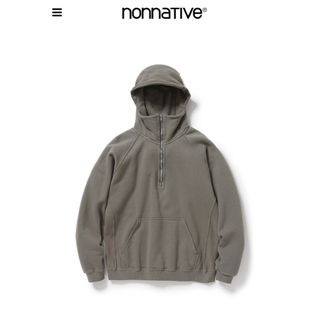 ノンネイティブ(nonnative)のnonnative COACH HALF ZIP HOODY SWEAT 灰(パーカー)