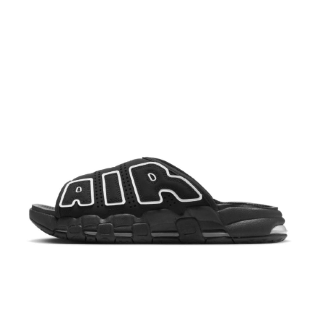 NIKE(ナイキ)のNIKE AIR MORE UPTEMPO SLIDE BLACK/WHITE メンズの靴/シューズ(サンダル)の商品写真