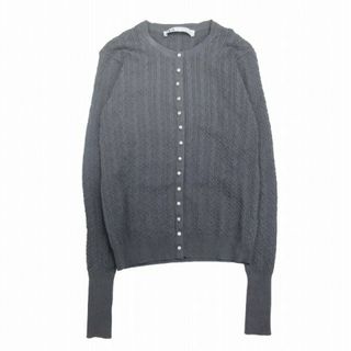 ザラ(ZARA)の美品 ザラ ZARA ビジューボタン ケーブルニット カーディガン(カーディガン)