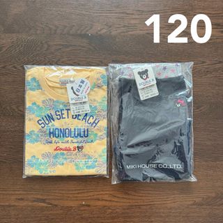 ダブルビー(DOUBLE.B)のミキハウス　ダブルビー　半袖　Tシャツ　七分丈　レギンス　パンツ　120 セット(Tシャツ/カットソー)