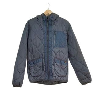 ALPHA INDUSTRIES(アルファ) ブルゾン サイズL メンズ美品  - ダークネイビー 長袖/キルティング/冬