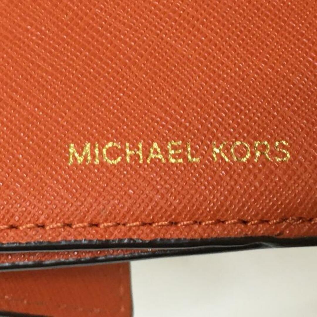 Michael Kors(マイケルコース)のMICHAEL KORS(マイケルコース) 3つ折り財布美品  - オレンジ×ブラウン レザー レディースのファッション小物(財布)の商品写真