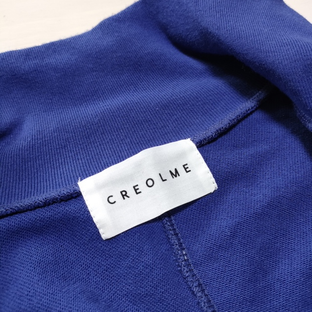 CREOLME/クレオルム フロントジップロングワンピース 定価16940円 スウェット ワンピース ブルー レディース クレオルム【中古】4-0307M△ レディースのワンピース(その他)の商品写真