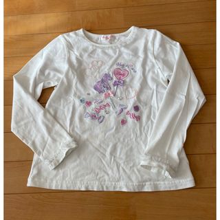 メゾピアノ(mezzo piano)のメゾピアノ　カットソー　130㎝　美品(Tシャツ/カットソー)