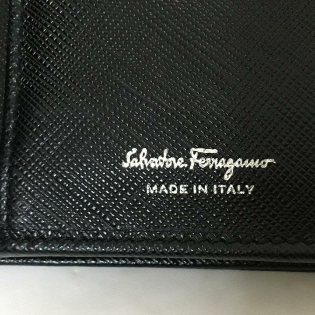 Salvatore Ferragamo(サルヴァトーレフェラガモ)のSalvatoreFerragamo(サルバトーレフェラガモ) 長財布 ヴァラ 黒×シルバー レザー レディースのファッション小物(財布)の商品写真