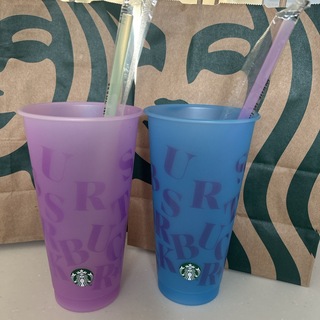 スターバックス(Starbucks)のスターバックス  ミステリーカラーチェンジングリユーザブルカップ(グラス/カップ)