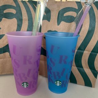 スターバックス(Starbucks)のスターバックス  ミステリーカラーチェンジングリユーザブルカップ(グラス/カップ)