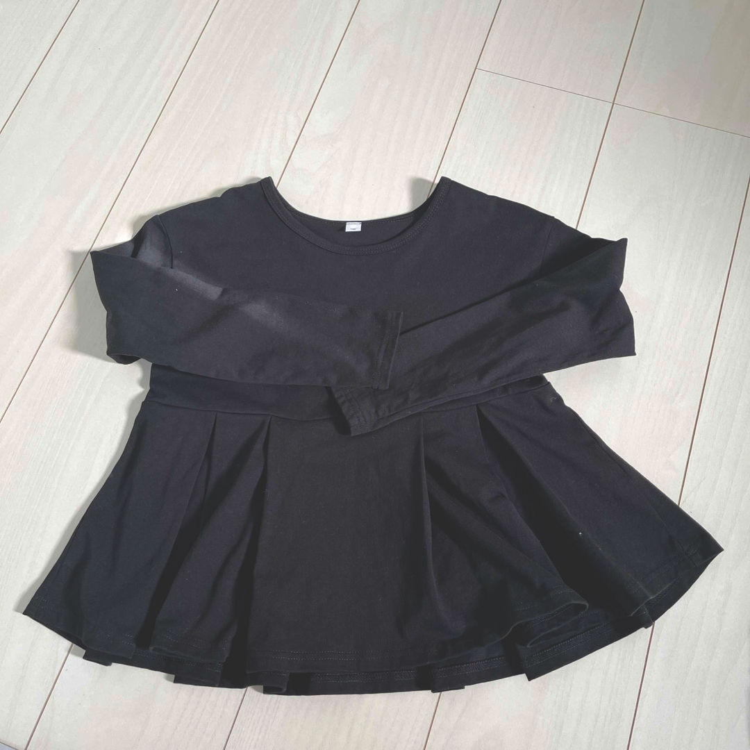 GLOBAL WORK(グローバルワーク)のコットンペプラムプルオーバー長袖 キッズ/ベビー/マタニティのキッズ服女の子用(90cm~)(Tシャツ/カットソー)の商品写真