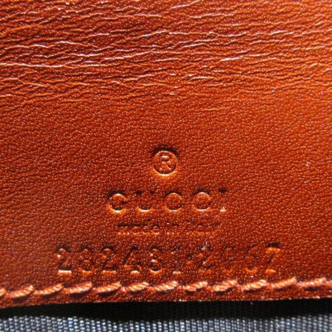 Gucci(グッチ)のGUCCI(グッチ) 長財布 マイクログッチシマ 282431 ブラウン レザー レディースのファッション小物(財布)の商品写真