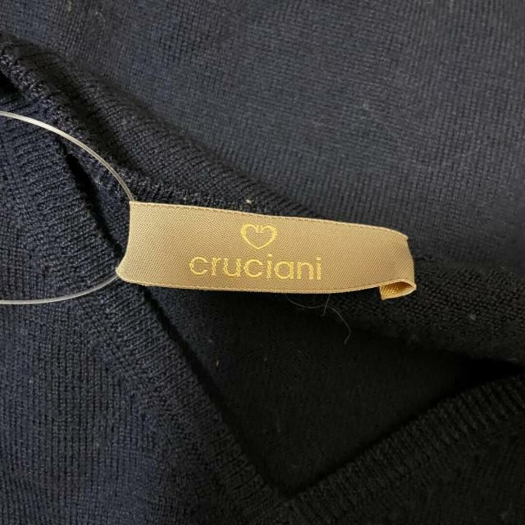 Cruciani(クルチアーニ)のCruciani(クルチアーニ) 長袖セーター サイズ44 L メンズ - ネイビー Vネック/薄手 メンズのトップス(ニット/セーター)の商品写真