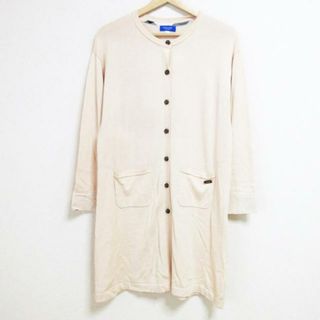 ブルーレーベルクレストブリッジ(BLUE LABEL CRESTBRIDGE)のBLUE LABEL CRESTBRIDGE(ブルーレーベルクレストブリッジ) カーディガン サイズ38 M レディース - ベージュ 長袖/ロング丈(カーディガン)