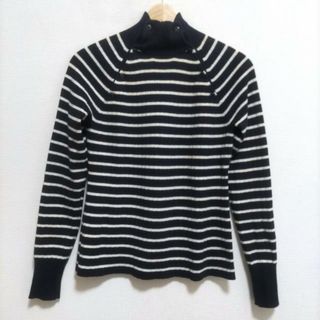 ラルフローレン(Ralph Lauren)のRalphLauren(ラルフローレン) 長袖セーター サイズL レディース美品  - ダークネイビー×白 ボーダー(ニット/セーター)