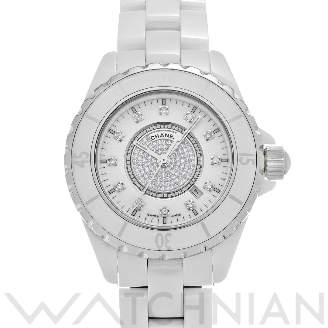 CHANEL(シャネル)の中古 シャネル CHANEL H2123 ホワイト /ダイヤモンド ユニセックス 腕時計 レディースのファッション小物(腕時計)の商品写真