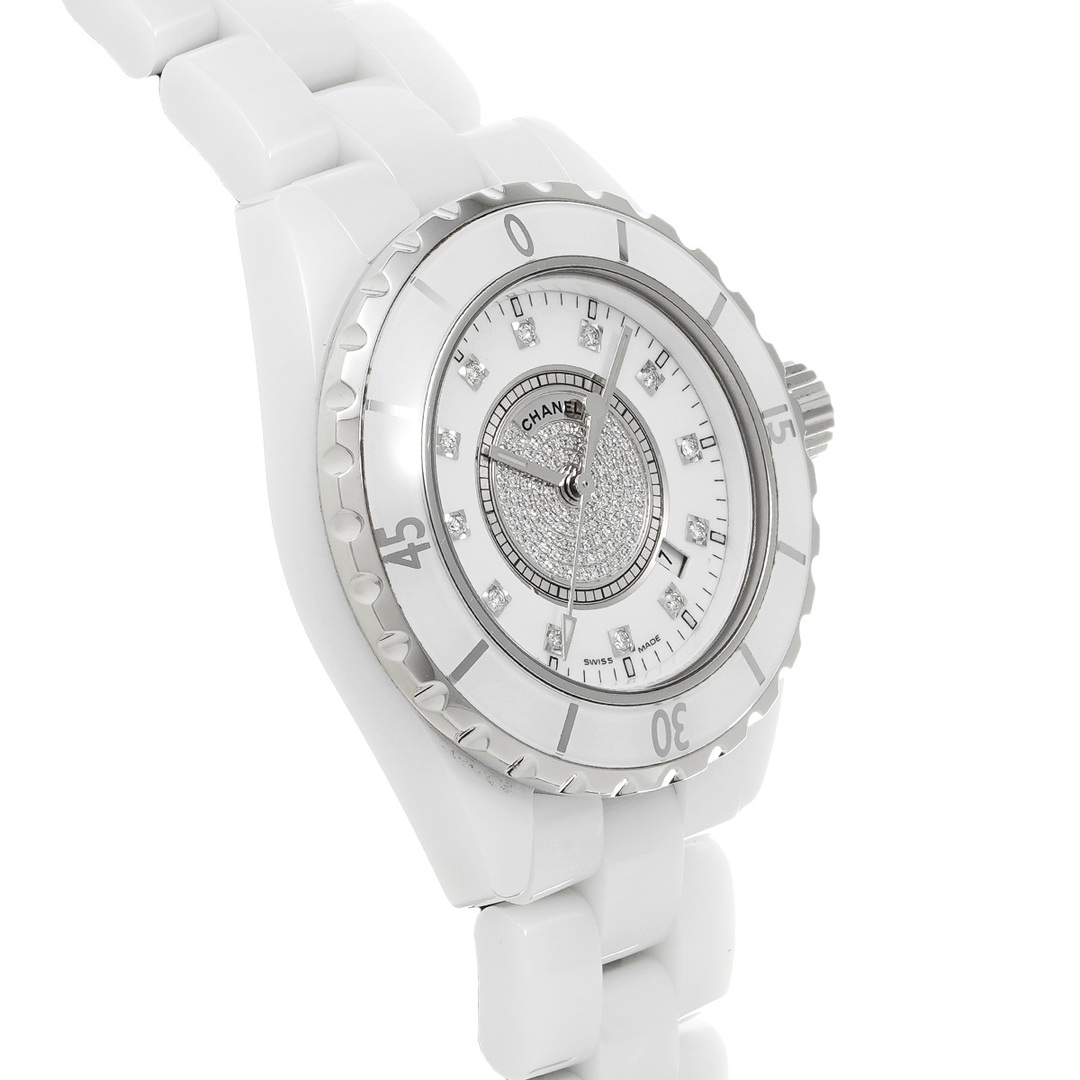 CHANEL(シャネル)の中古 シャネル CHANEL H2123 ホワイト /ダイヤモンド ユニセックス 腕時計 レディースのファッション小物(腕時計)の商品写真