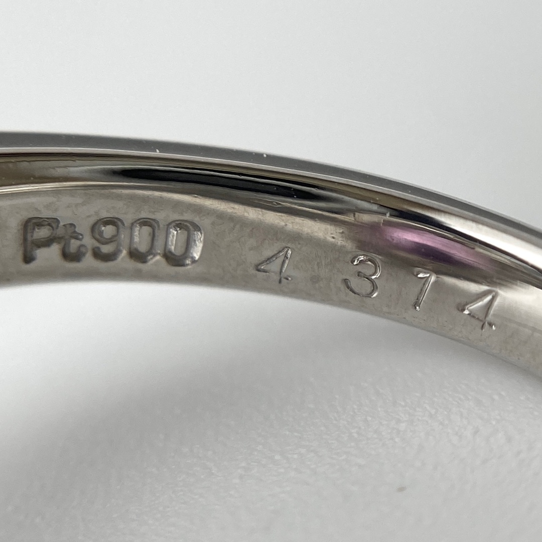 ピンクサファイア デザインリング 12.5号 Pt900 【中古】 レディースのアクセサリー(リング(指輪))の商品写真