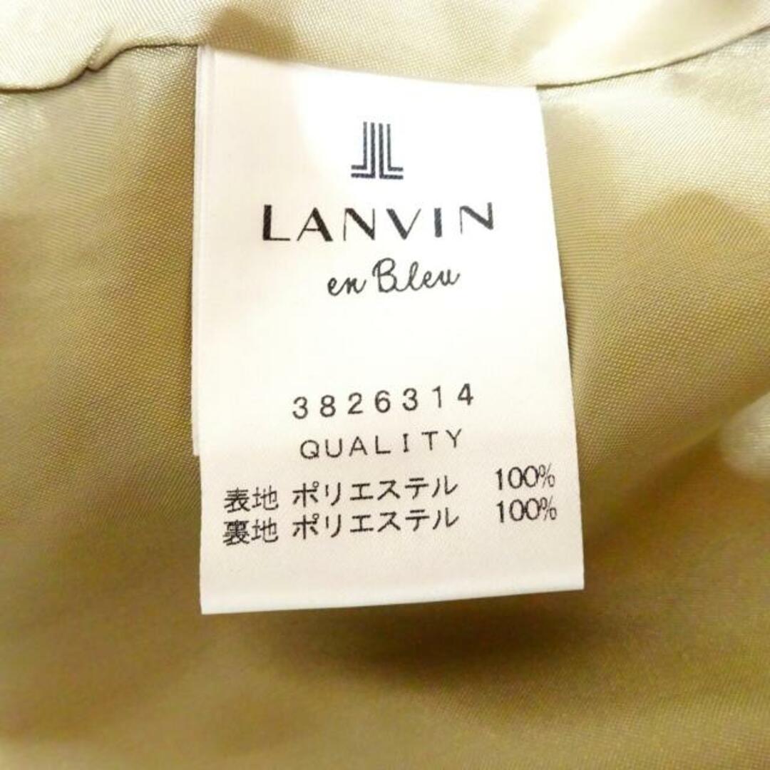 LANVIN en Bleu(ランバンオンブルー)のLANVIN en Bleu(ランバンオンブルー) ワンピース サイズ38 M レディース美品  - ベージュ クルーネック/七分袖/ロング レディースのワンピース(その他)の商品写真