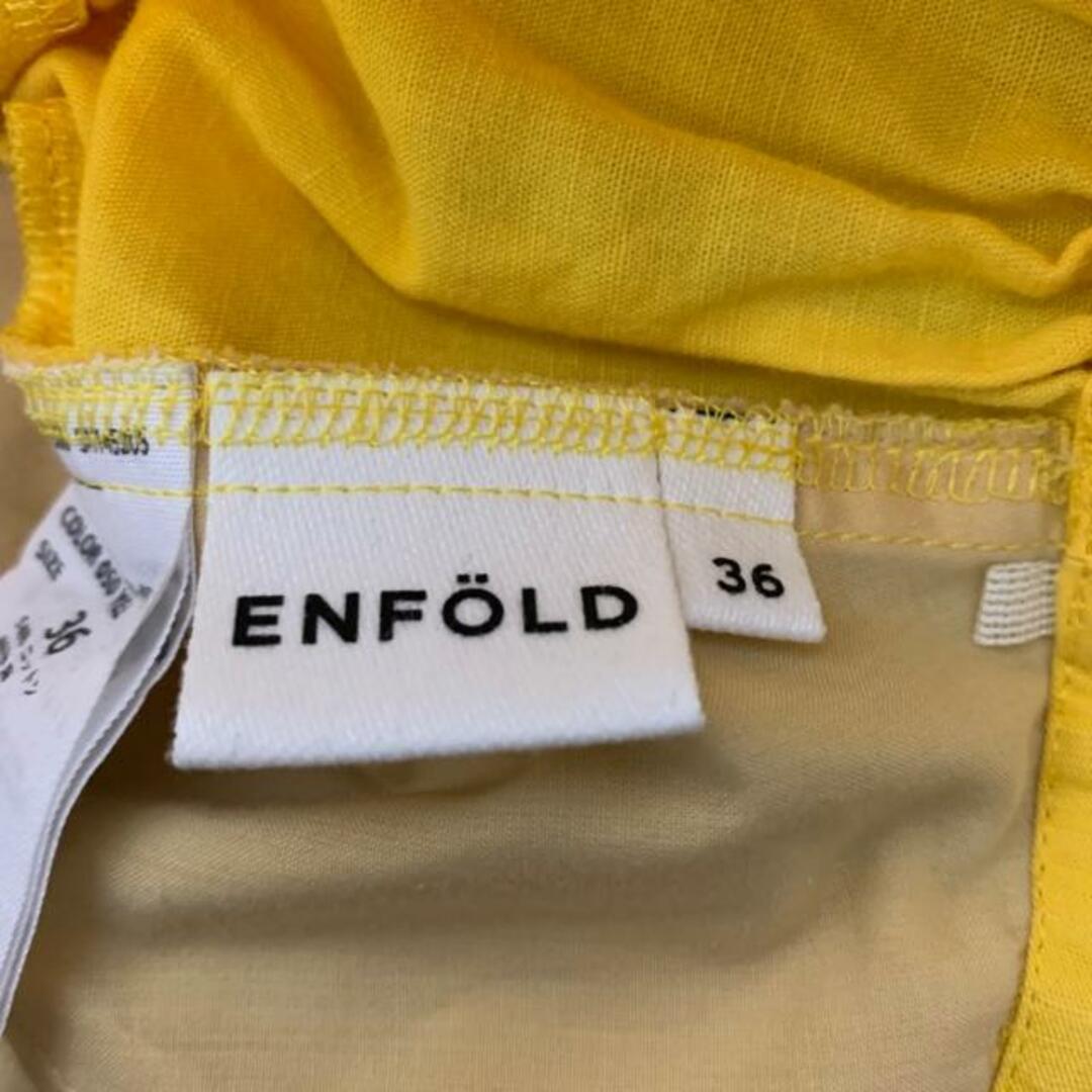 ENFOLD(エンフォルド)のENFOLD(エンフォルド) パンツ サイズ36 S レディース - イエロー クロップド(半端丈)/ワイド レディースのパンツ(その他)の商品写真