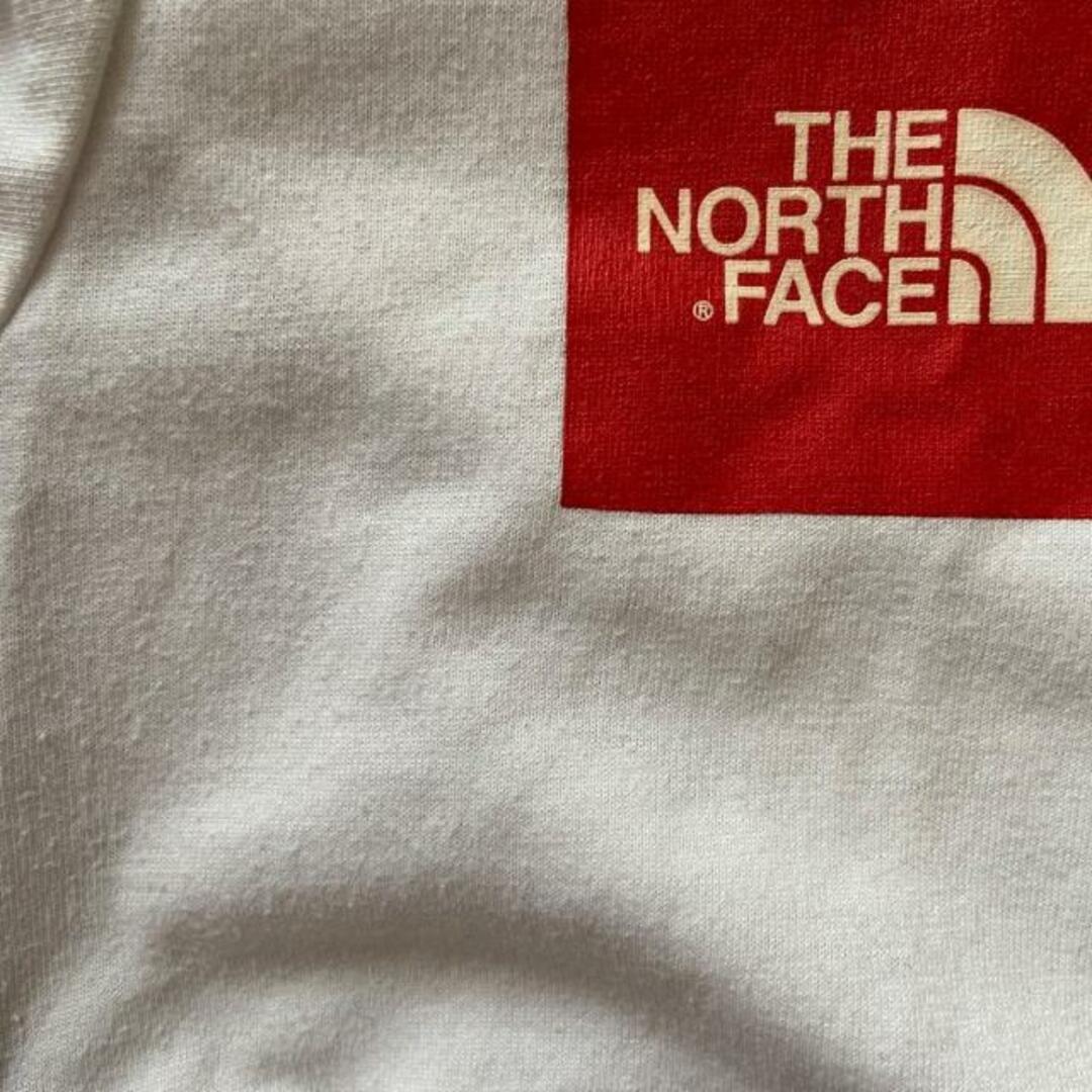 THE NORTH FACE(ザノースフェイス)のTHE NORTH FACE(ノースフェイス) 半袖Tシャツ サイズS メンズ - 白×黒×レッド クルーネック メンズのトップス(Tシャツ/カットソー(半袖/袖なし))の商品写真