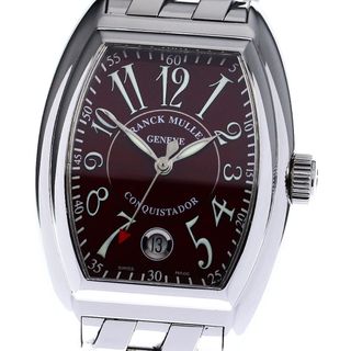 フランクミュラー(FRANCK MULLER)のフランクミュラー FRANCK MULLER 8005SC コンキスタドール デイト 自動巻き メンズ 良品 箱・保証書付き_804064(腕時計(アナログ))