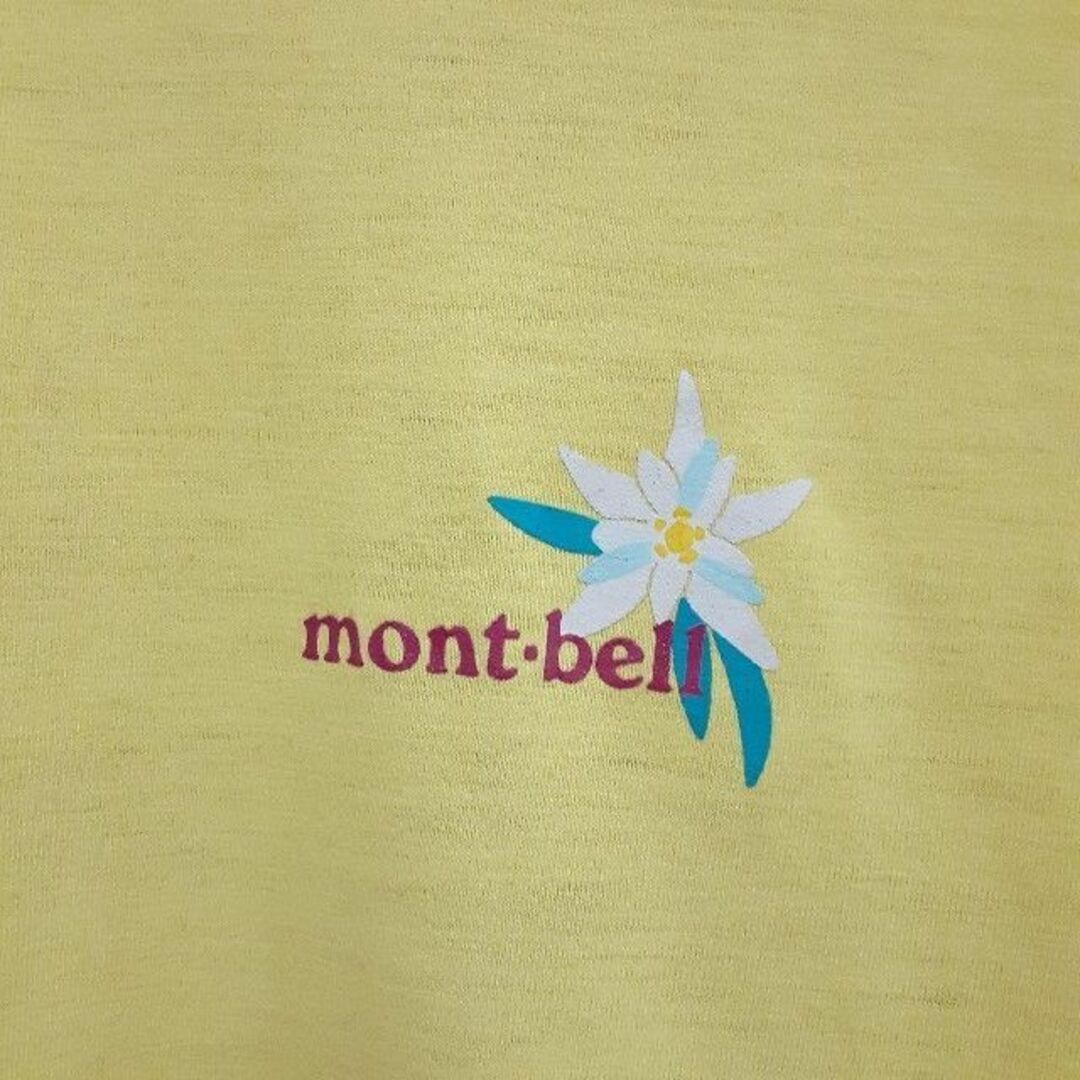 mont bell(モンベル)の✨人気✨ mont-bell(モンベル) レディースTシャツ イエロー S レディースのトップス(Tシャツ(半袖/袖なし))の商品写真