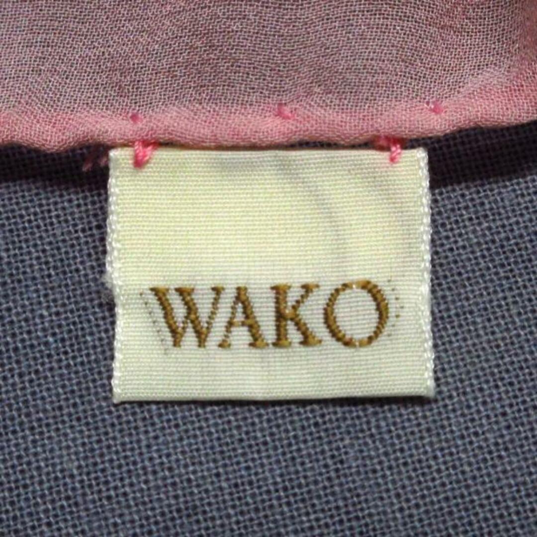 WAKO(ワコー) スカーフ - ピンク ペイズリー柄/シースルー レディースのファッション小物(バンダナ/スカーフ)の商品写真