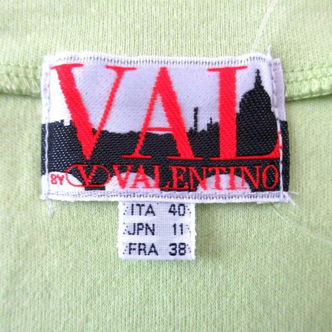 VALENTINO(ヴァレンティノ)のVALENTINO(バレンチノ) 半袖Tシャツ サイズ11(JPN) M レディース - ライトグリーン×ブルー Vネック/VAL by VALENTINO レディースのトップス(Tシャツ(半袖/袖なし))の商品写真