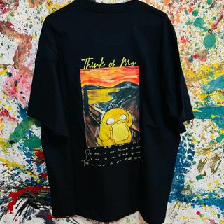 コダックの叫び Tシャツ 半袖 メンズ 新品 個性的 黒 可愛い 芸術(Tシャツ/カットソー(半袖/袖なし))