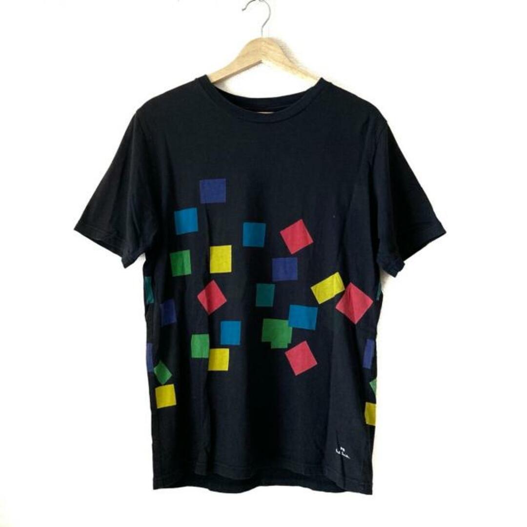 Paul Smith(ポールスミス)のPaulSmith(ポールスミス) 半袖Tシャツ サイズM メンズ - 黒×イエロー×マルチ クルーネック メンズのトップス(Tシャツ/カットソー(半袖/袖なし))の商品写真