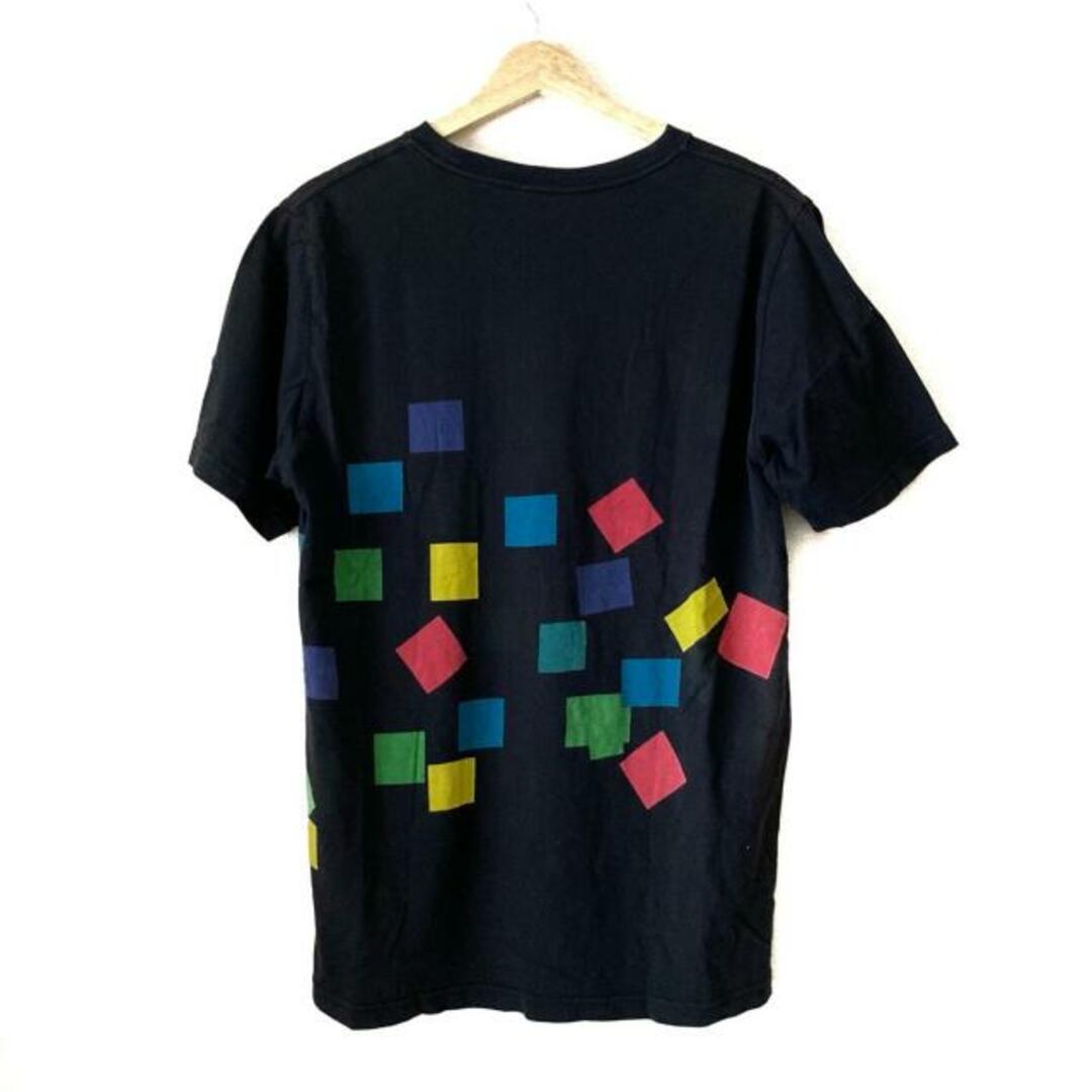Paul Smith(ポールスミス)のPaulSmith(ポールスミス) 半袖Tシャツ サイズM メンズ - 黒×イエロー×マルチ クルーネック メンズのトップス(Tシャツ/カットソー(半袖/袖なし))の商品写真