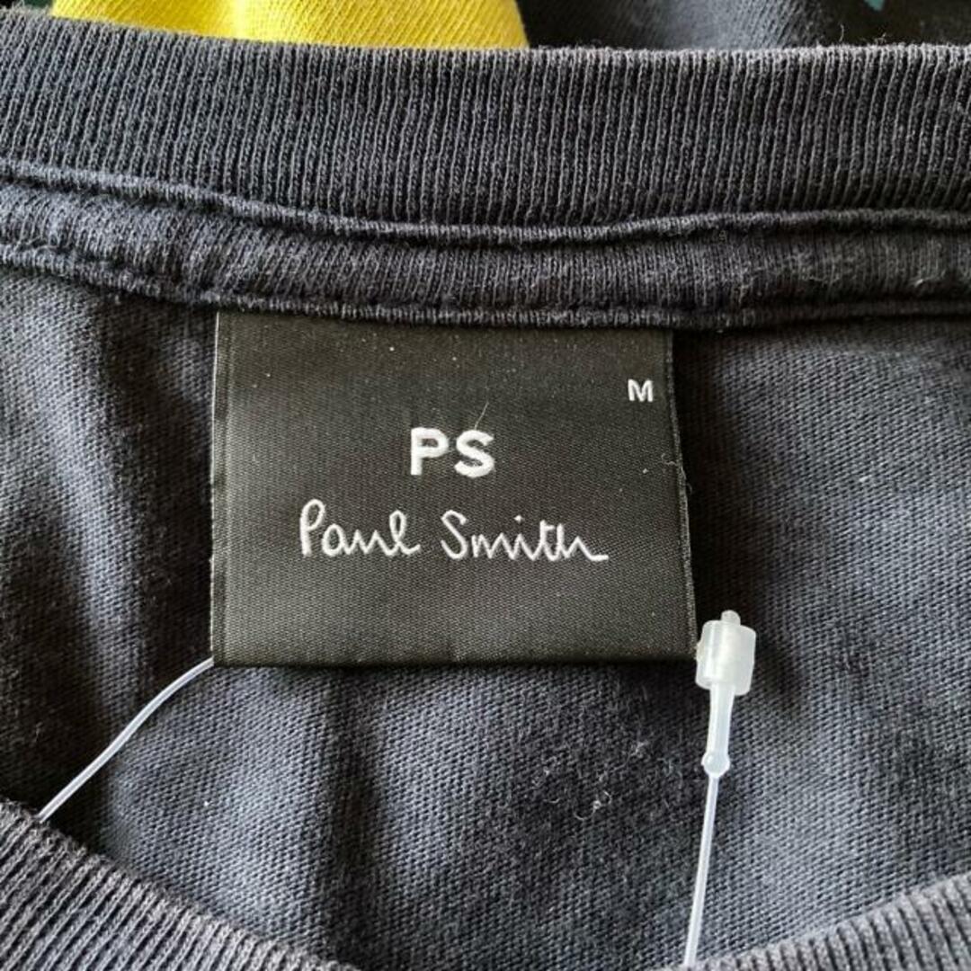 Paul Smith(ポールスミス)のPaulSmith(ポールスミス) 半袖Tシャツ サイズM メンズ - 黒×イエロー×マルチ クルーネック メンズのトップス(Tシャツ/カットソー(半袖/袖なし))の商品写真