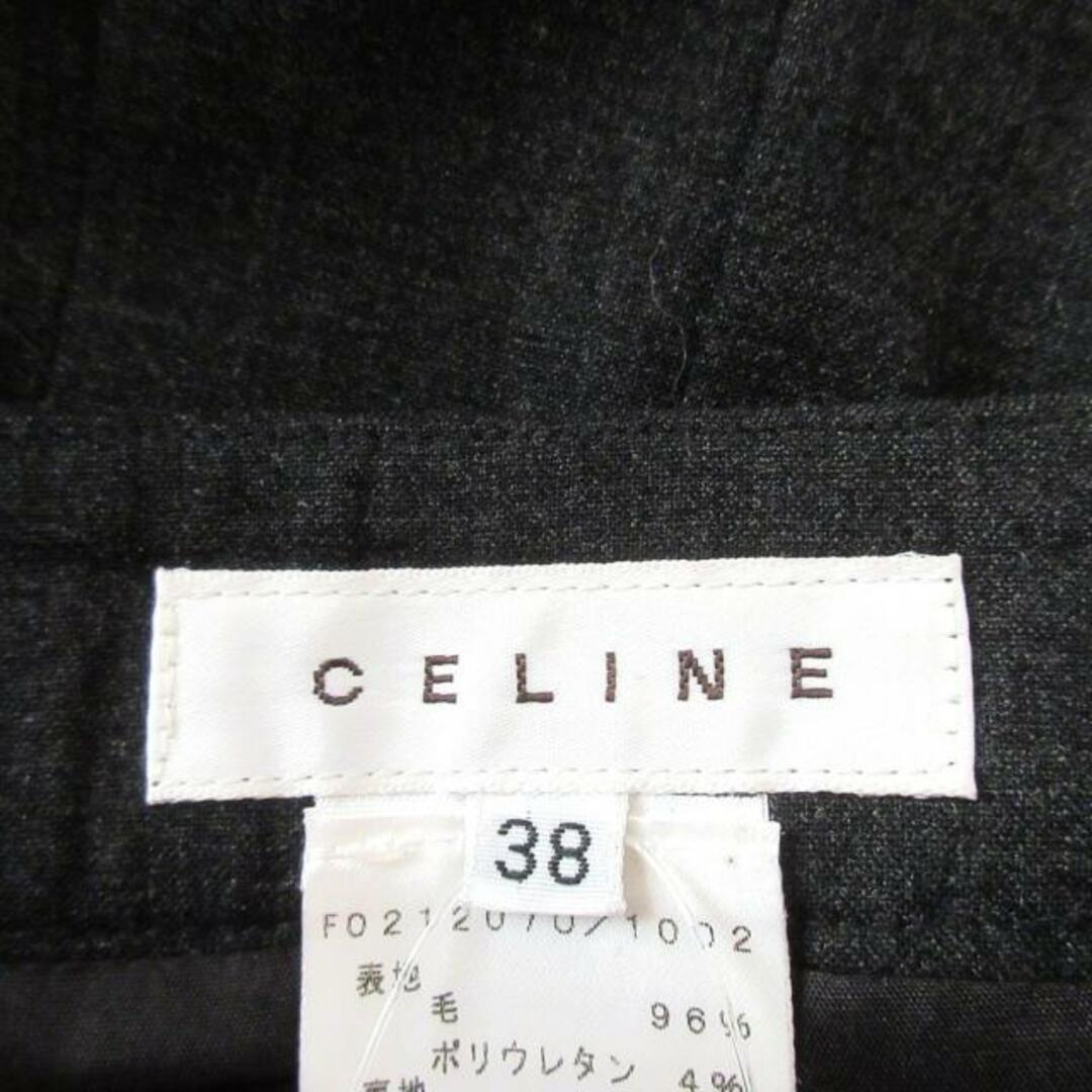 celine(セリーヌ)のCELINE(セリーヌ) スカート サイズ38 M レディース - ダークグレー ひざ丈 レディースのスカート(その他)の商品写真