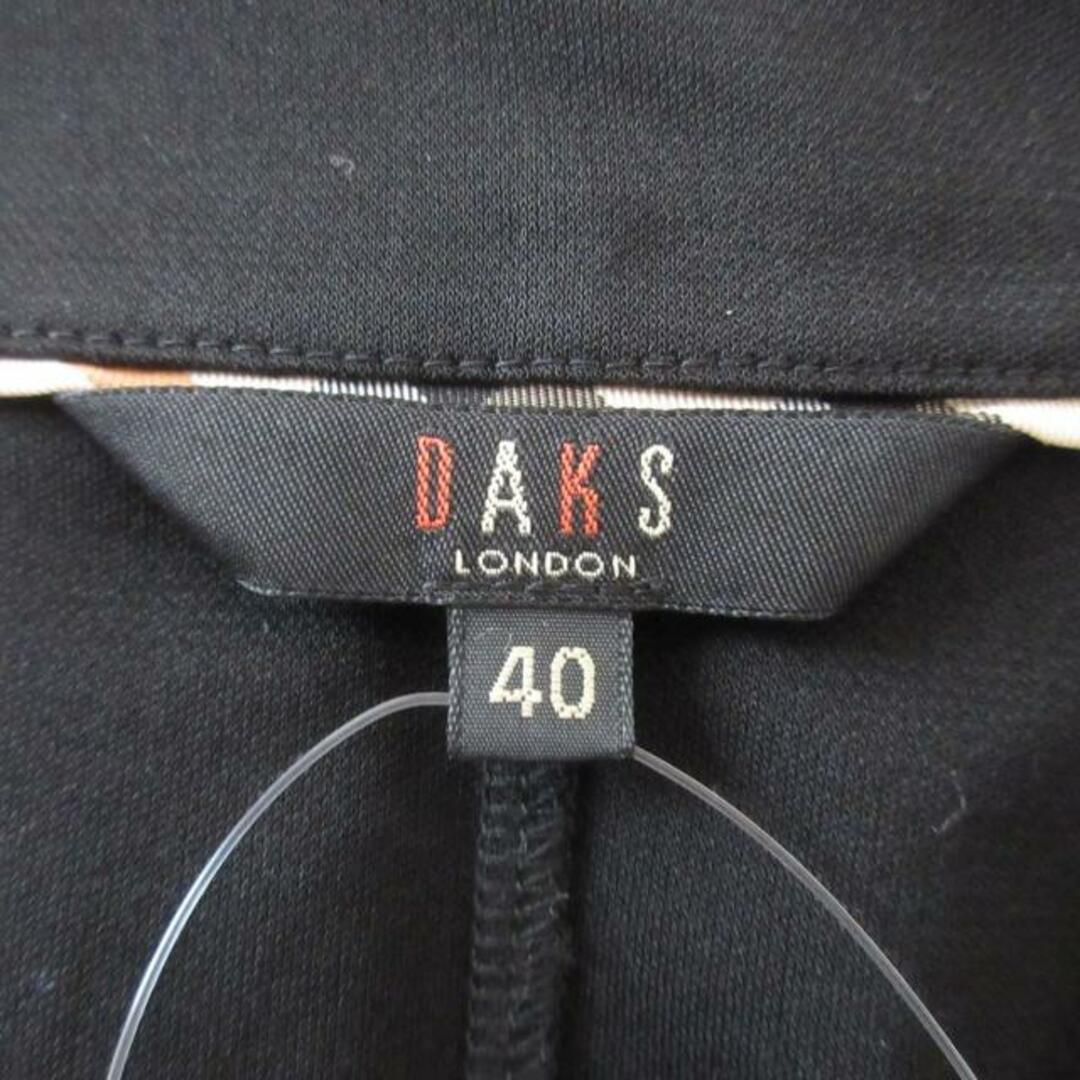 DAKS(ダックス)のDAKS(ダックス) チュニック サイズ40 L レディース - 黒 Vネック/長袖/フリル レディースのトップス(チュニック)の商品写真