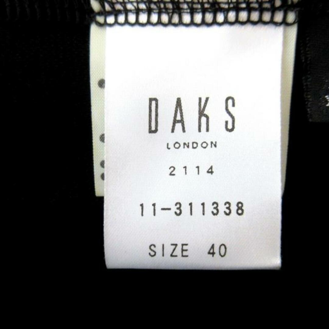 DAKS(ダックス)のDAKS(ダックス) チュニック サイズ40 L レディース - 黒 Vネック/長袖/フリル レディースのトップス(チュニック)の商品写真