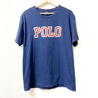 ポロラルフローレン(POLO RALPH LAUREN)のPOLObyRalphLauren(ポロラルフローレン) 半袖Tシャツ サイズM メンズ - ネイビー×白×レッド クルーネック(Tシャツ/カットソー(半袖/袖なし))