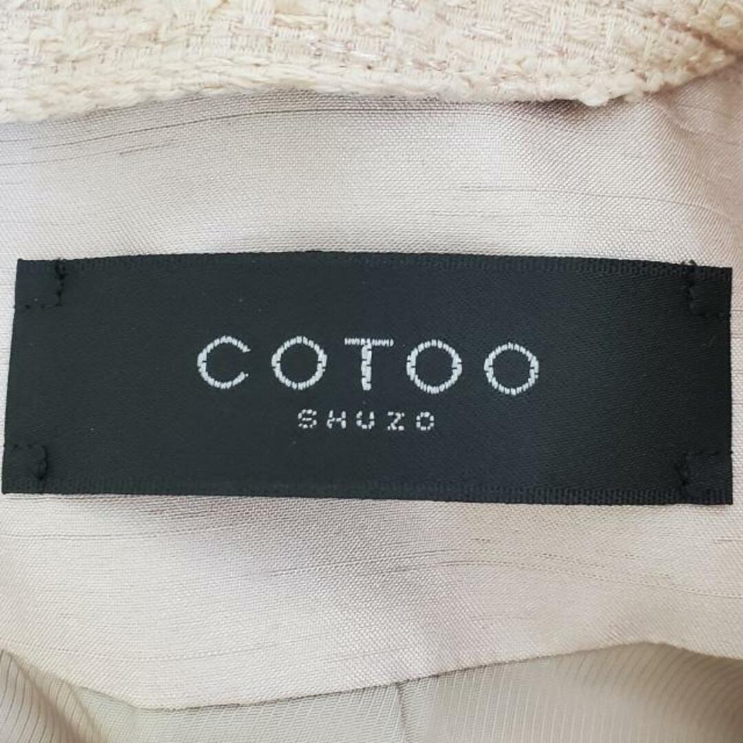 COTOO(コトゥー)のCOTOO(コトゥー) スカートスーツ レディース - ピンク リボン/ツイード/スパンコール レディースのフォーマル/ドレス(スーツ)の商品写真