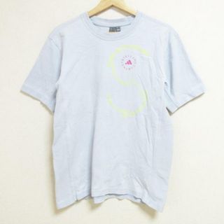 アディダスバイステラマッカートニー(adidas by Stella McCartney)のADIDAS BY STELLA McCARTNEY(アディダスバイステラマッカートニー) 半袖Tシャツ サイズS(J) レディース - ライトブルー×イエローグリーン×ピンク クルーネック(Tシャツ(半袖/袖なし))