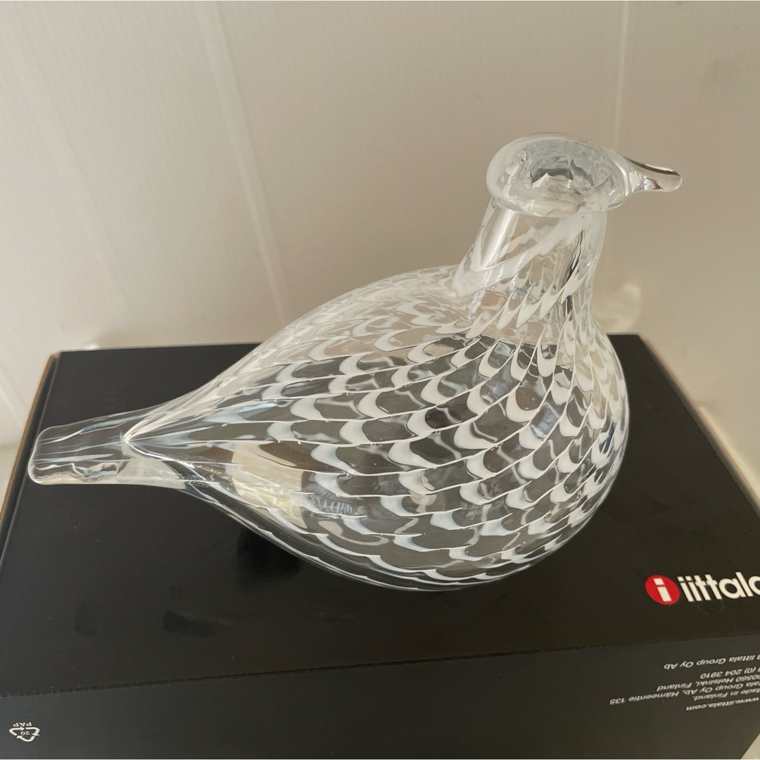 iittala(イッタラ)のiittalaイッタラ:バードoivaオイバトイッカ:メディエータードーブ エンタメ/ホビーの美術品/アンティーク(ガラス)の商品写真