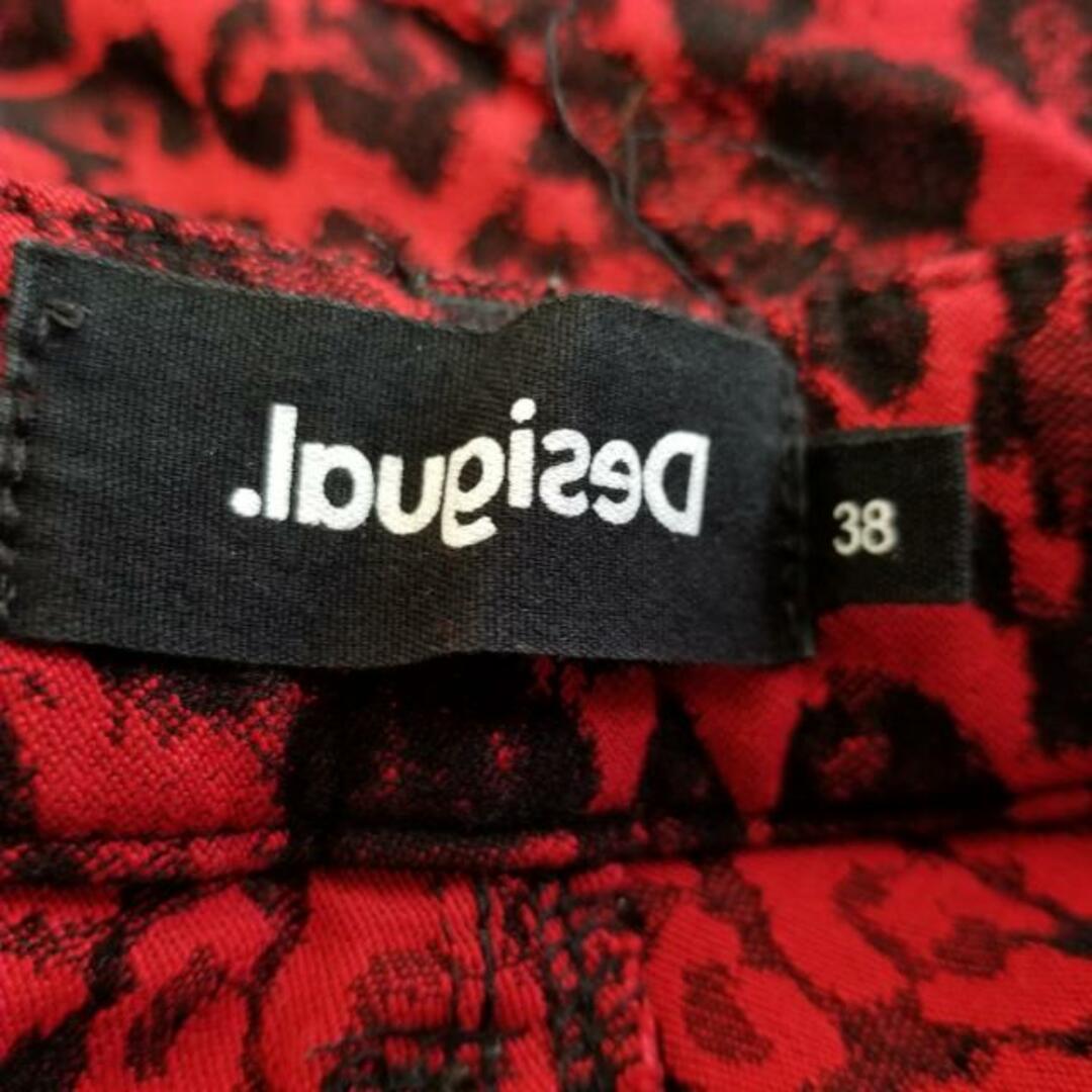 DESIGUAL(デシグアル)のDesigual(デシグアル) レディースパンツスーツ レディース - レッド×黒 豹柄 レディースのフォーマル/ドレス(スーツ)の商品写真