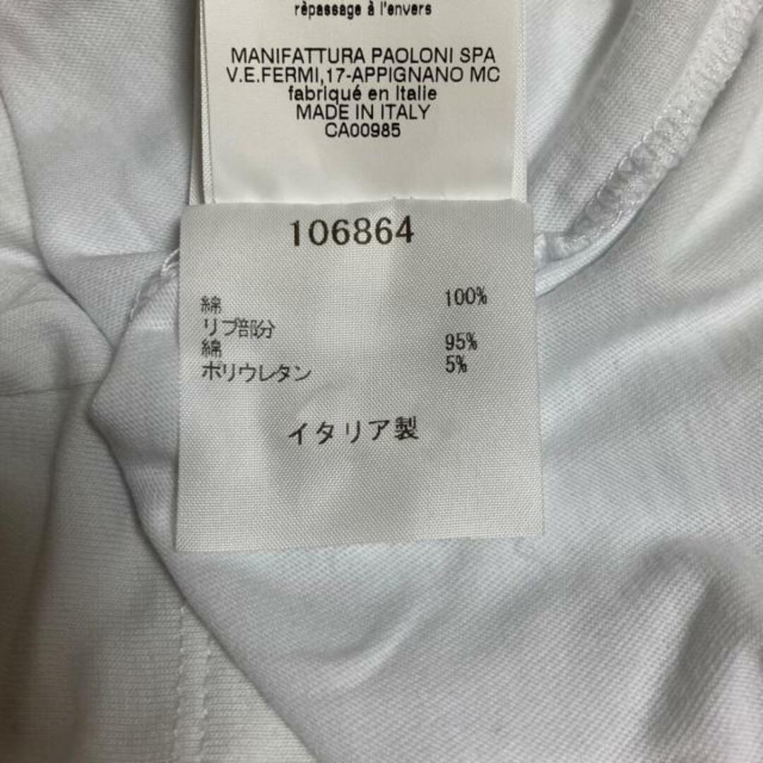 MSGM(エムエスジイエム)のMSGM(エムエスジィエム) ノースリーブTシャツ サイズXS レディース - 白×黒 クルーネック レディースのトップス(Tシャツ(半袖/袖なし))の商品写真