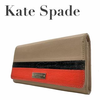 ケイトスペードニューヨーク(kate spade new york)のKATE SPADE ケイトスペード　M2 レザー 長財布　マルチカラー(Tシャツ(半袖/袖なし))