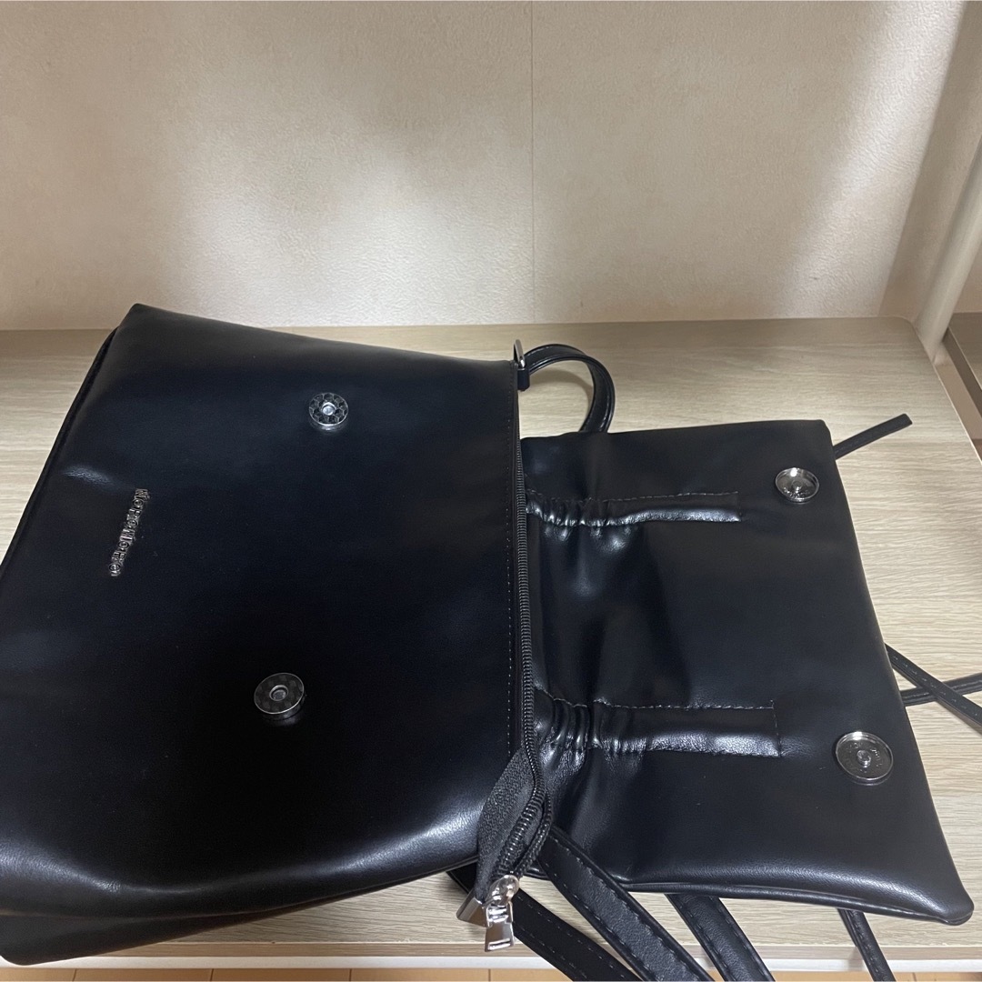 韓国風 リボン レザーバッグ 鞄 レディースのバッグ(ショルダーバッグ)の商品写真