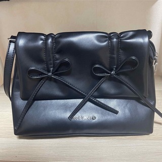 韓国風 リボン レザーバッグ 鞄(ショルダーバッグ)