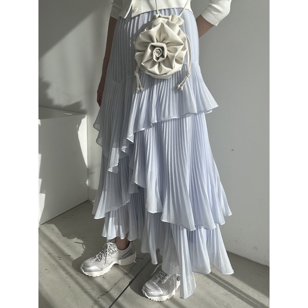 SNIDEL(スナイデル)のsnidel スナイデル プリーツティアードスカート 24ss レディースのスカート(ロングスカート)の商品写真